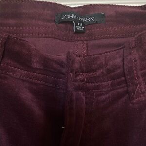 John Mark Women's Deep Burgundy Jeans
